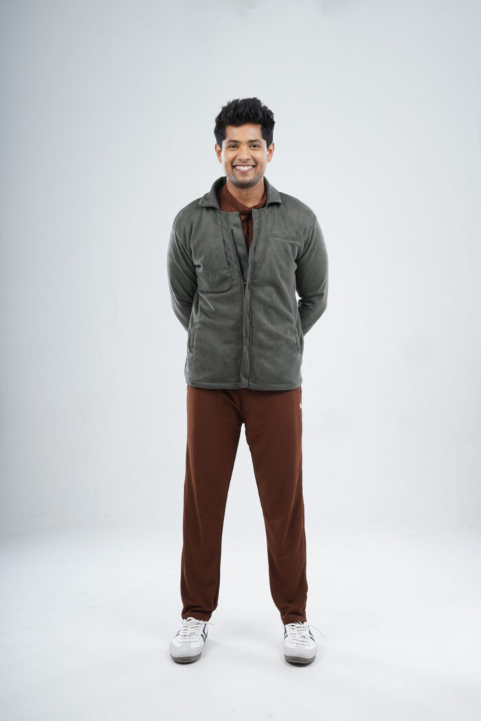 ROYAL JACKETS - VELVET OLIVE / MALE - 6 POCKETS MKZ262 - Image 2