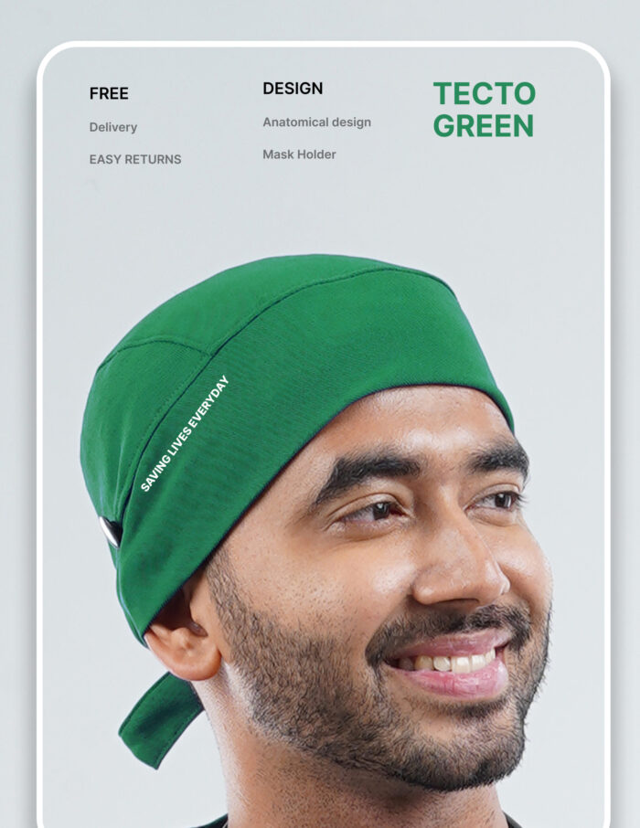 TECTOGREEN SCRUB CAP  - M Lite Fabric MKZ271 - Image 1