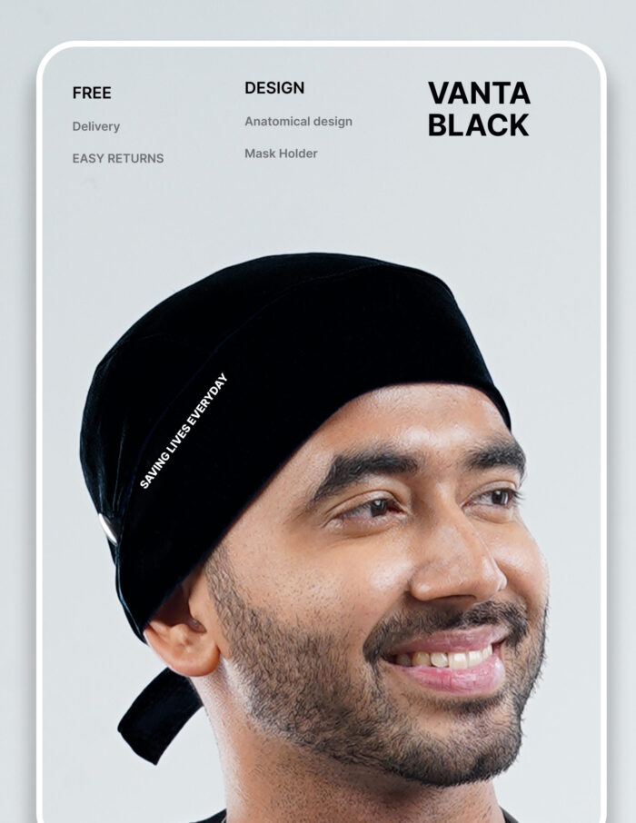 VANTA BLACK SCRUB CAP  - PRO Fabric MKZ268 - Image 1