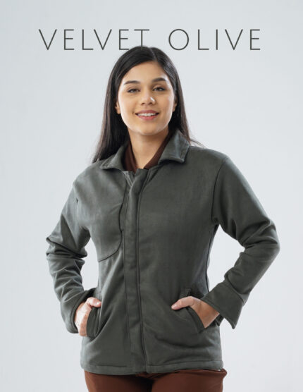 ROYAL JACKETS - VELVET OLIVE / FEMALE - 5 POCKETS MKZ257