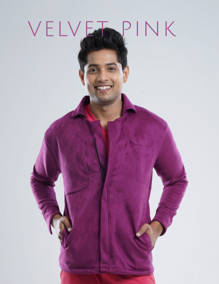 ROYAL JACKETS - VELVET PINK / MALE - 6 POCKETS MKZ263 - Image 1