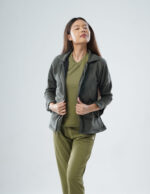 ROYAL JACKETS - VELVET OLIVE / FEMALE - 5 POCKETS MKZ257 - Image 2
