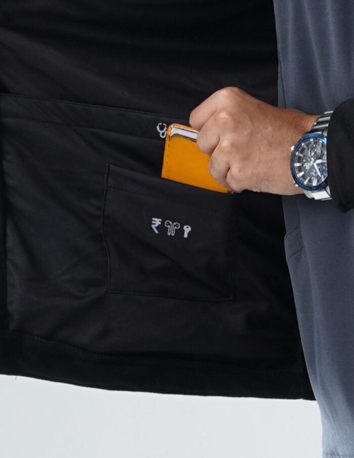 ROYAL JACKETS - VELVET BLACK / MALE - 6 POCKETS MKZ260 - Image 2
