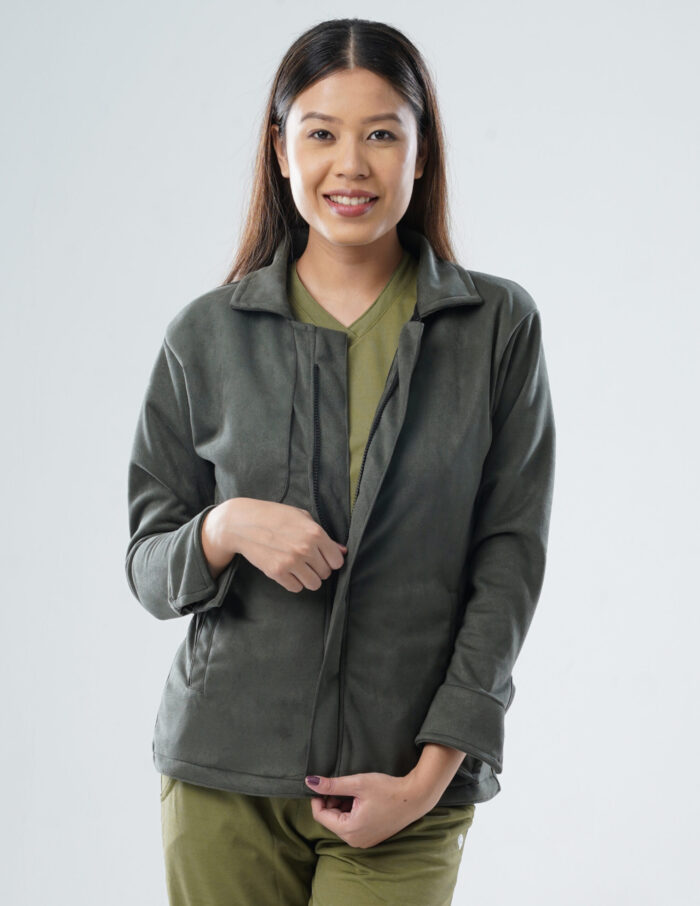 ROYAL JACKETS - VELVET OLIVE / FEMALE - 5 POCKETS MKZ257 - Image 7