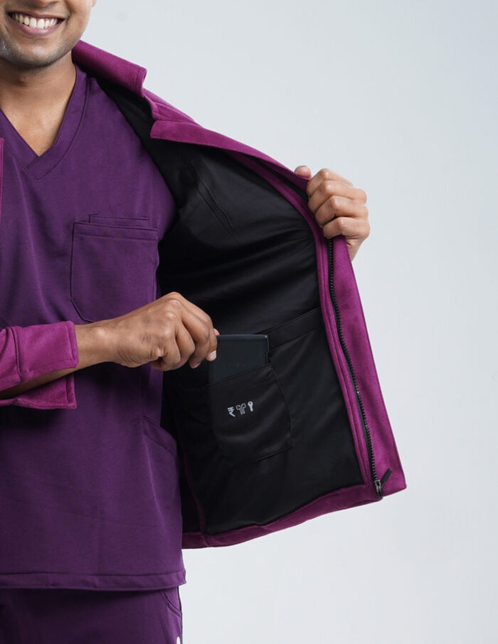 ROYAL JACKETS - VELVET PINK / MALE - 6 POCKETS MKZ263 - Image 3