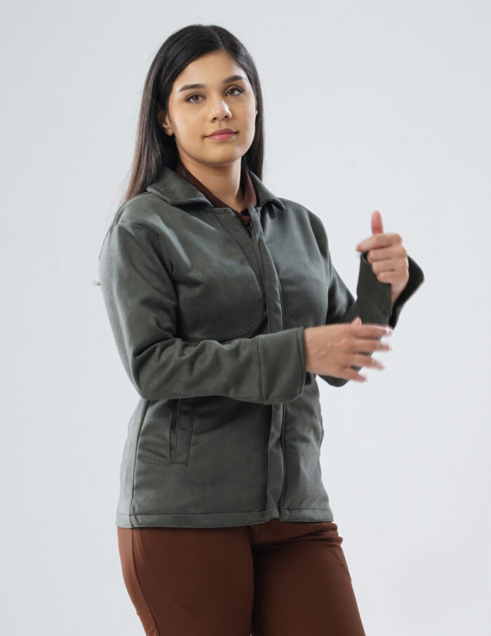 ROYAL JACKETS - VELVET OLIVE / FEMALE - 5 POCKETS MKZ257 - Image 5